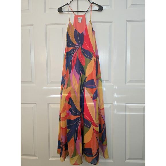 Nicole Miller  Maxi Dress in Colorful Stunning Print Size XS | - Picture 3 of 7